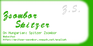 zsombor spitzer business card